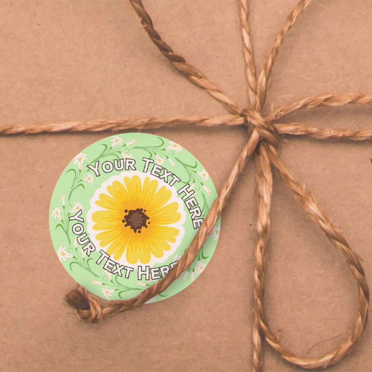 144 Personalised Spring Flowers 30mm Reward Stickers for School Teachers, Parents and Nursery