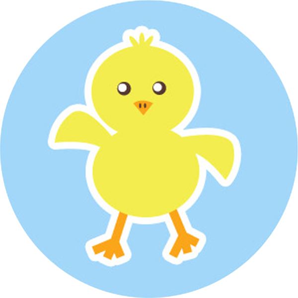 144 Spring Chick 30mm Reward Stickers for Teachers, Parents and Easter Party Bags