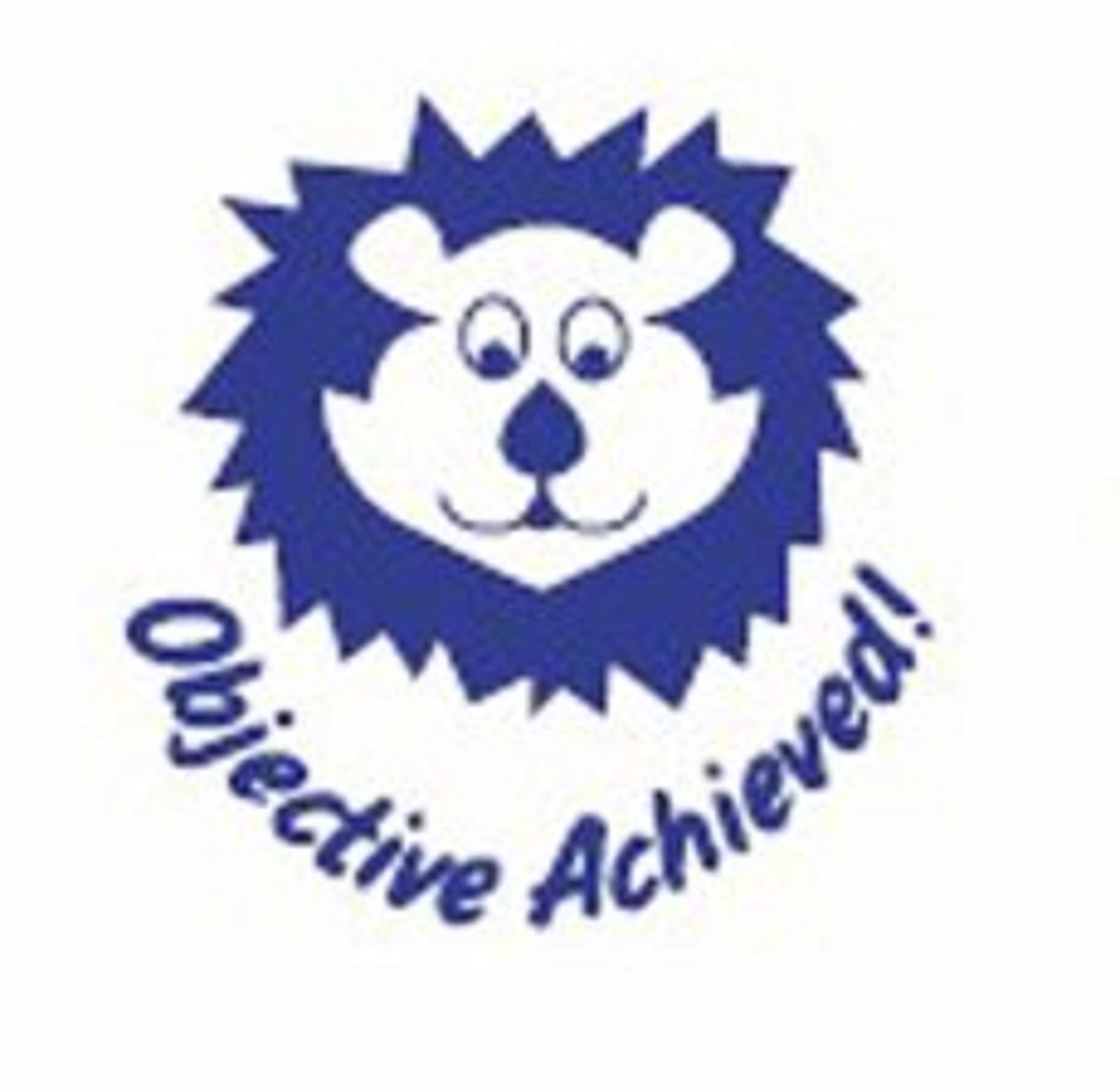 Objective Achieved - Self inking teacher reward xstamper xclamations stamp