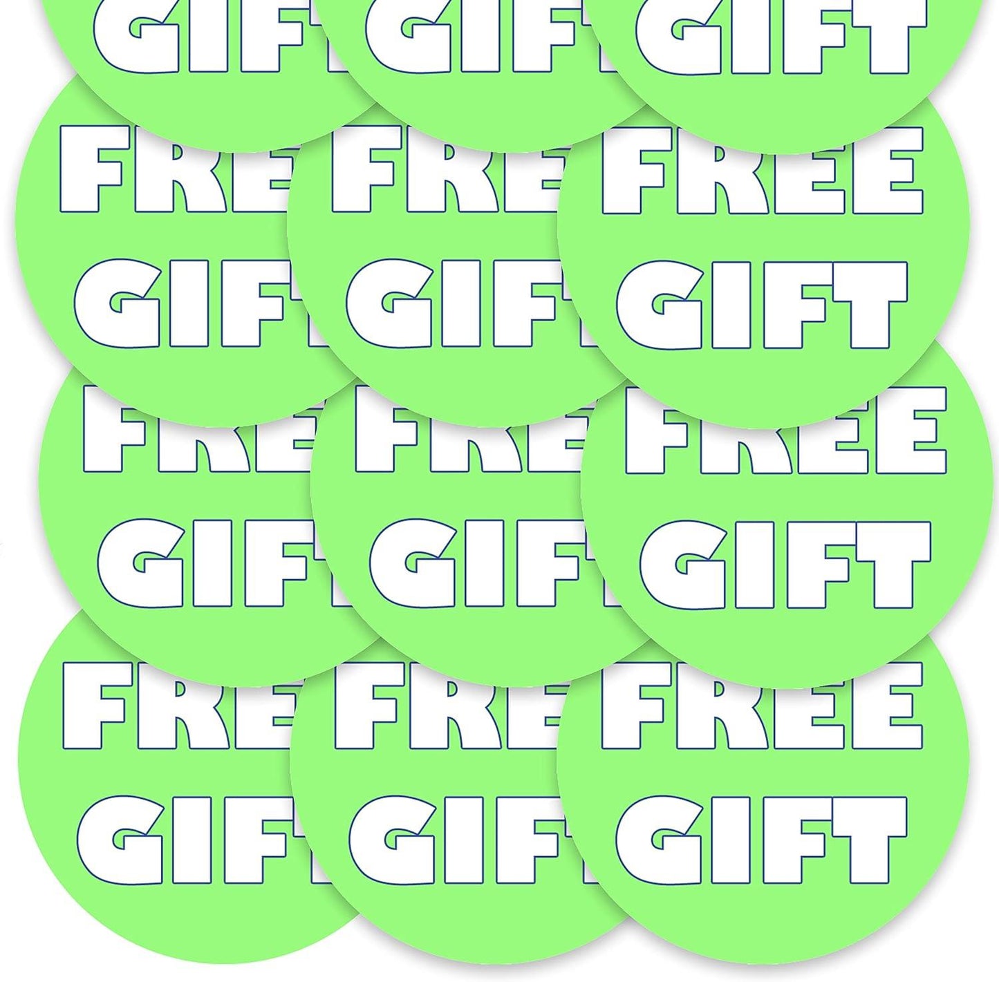 144 Free Gift 30mm Glossy Stickers Product Gift Packaging Seal Labels