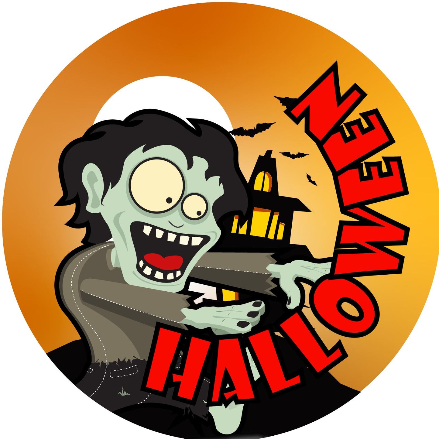 144 Halloween Trick or Treat (Pack 2) 30mm Round Children's Reward Stickers for Teachers, Parents and Party Bags