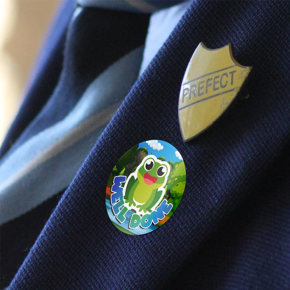 144 Hoppy Frogs Praise Words 30mm Reward Stickers for Schools, Teachers and Parents