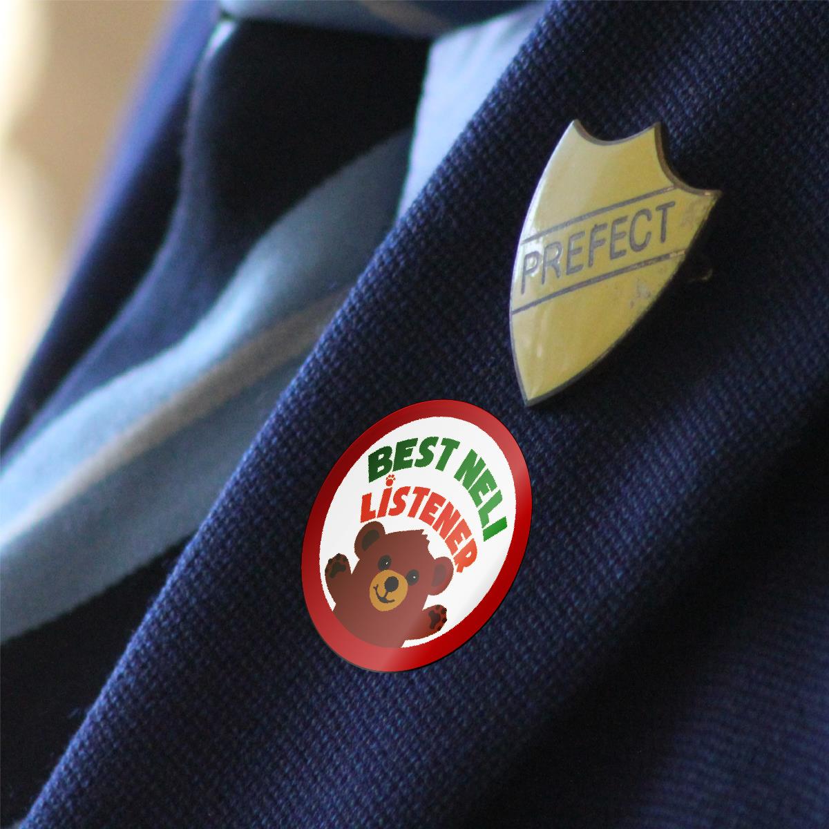 144 Best NELI Listener - 30mm - Glossy Reward Literacy Stickers for Teachers & Parents