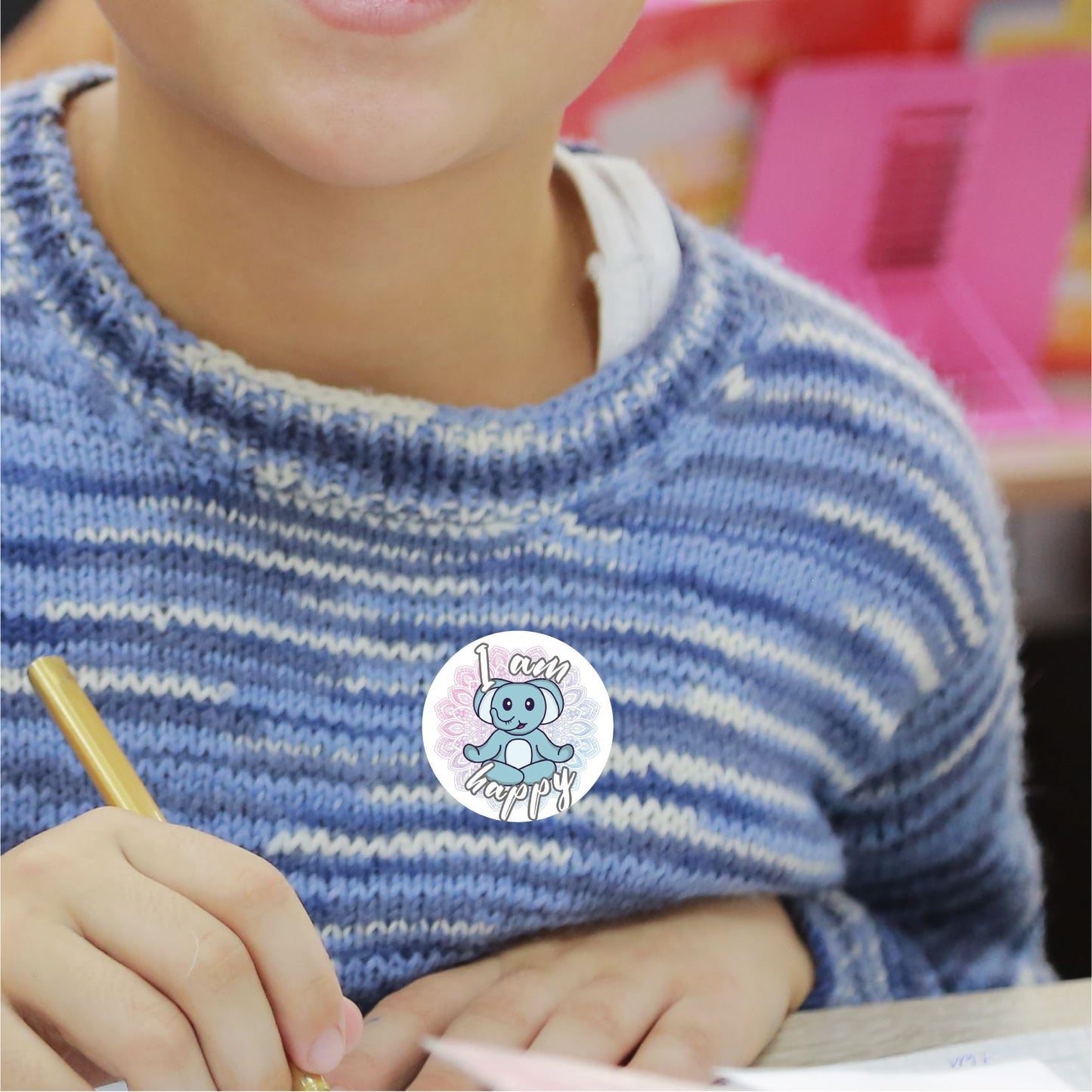 144 Animal Affirmations Reward Stickers 30mm Positivity Reward Stickers for Teachers or Parents