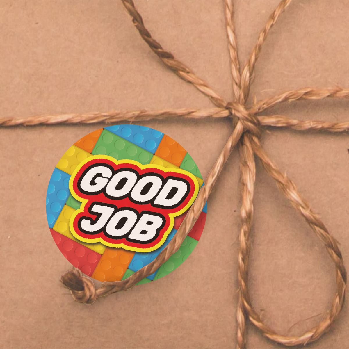 144 Building Block Praise Words - 30mm - Glossy Reward Stickers for Teachers & Parents