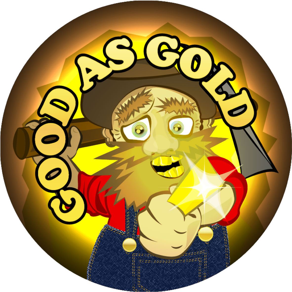 144 Good as Gold 30mm Stickers for Teachers, Parents and Party Bags