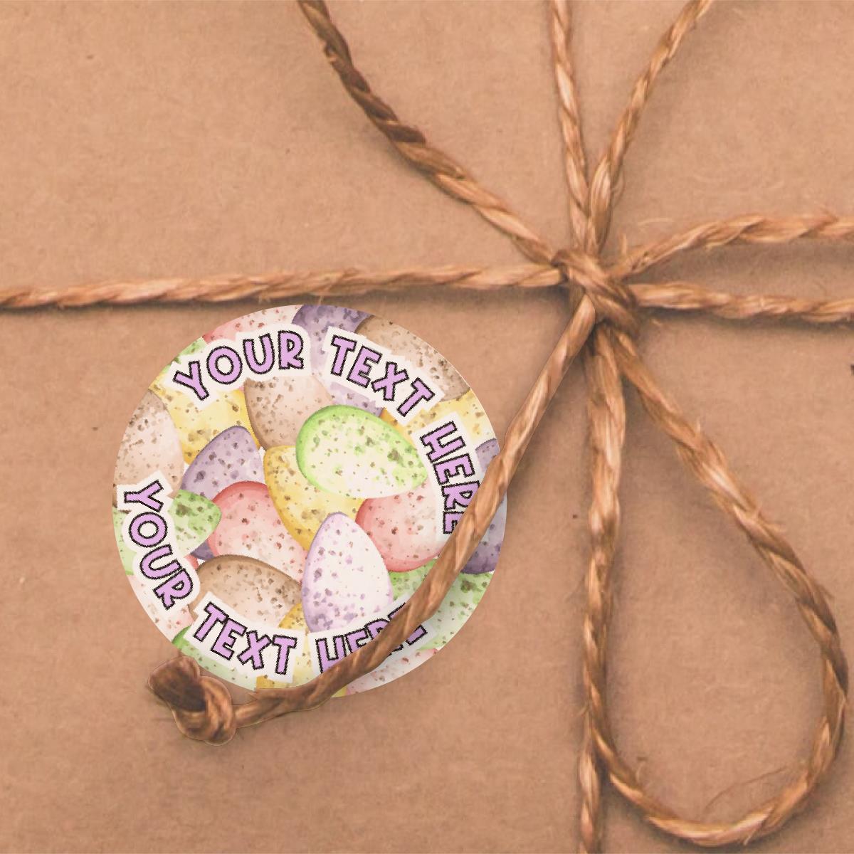 120 Mini Chocolate Egg Scented Personalised Stickers - Personalised 30mm Scented  Stickers - For Teachers Nursery Parents