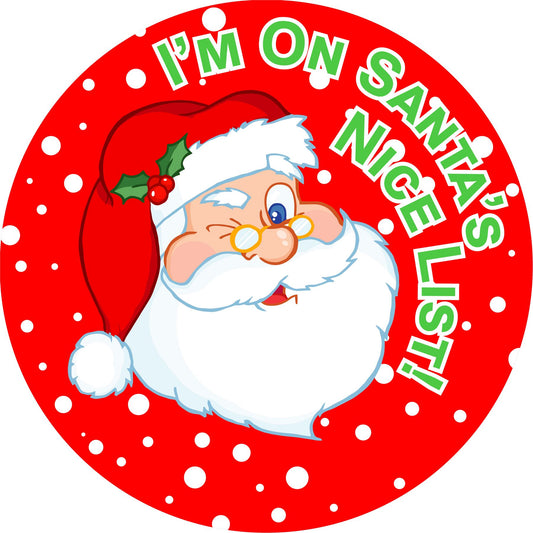 144 Santa's Nice List Christmas Reward Stickers for School Teachers, Parents and Nursery