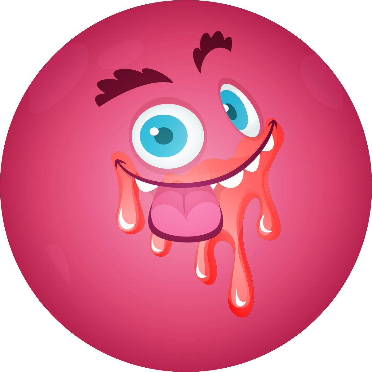 120 Mixed Berry Monsters 30mm Scented Reward Stickers for Teachers, Parents and Party Bags