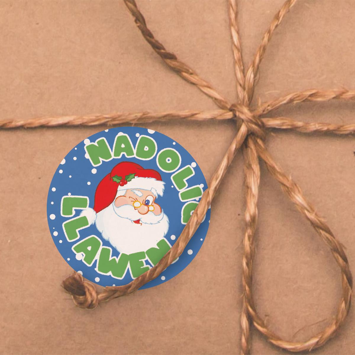 144 Merry Christmas/Nadolig Llawen Welsh 30mm Reward Stickers for Teachers, Parents