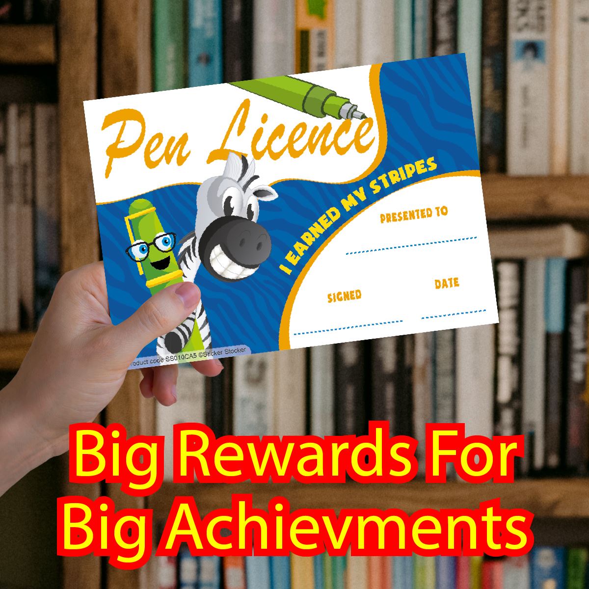 30 Pen Licence certificates for school teachers, 250gsm A5 silk finish card