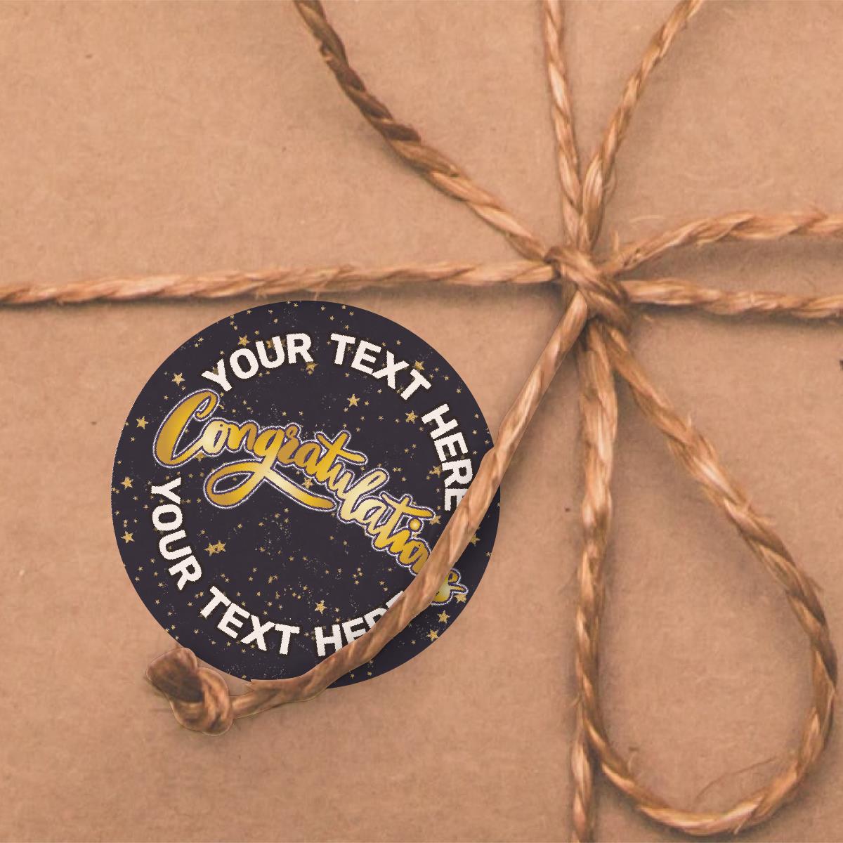 144 Personalised Congratulations 30mm Reward Stickers for School Teachers, Parents