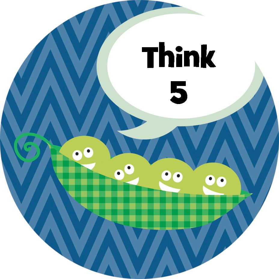 144 5 A Day 30mm Children's Clean Plate Reward Stickers for Teachers or Parents