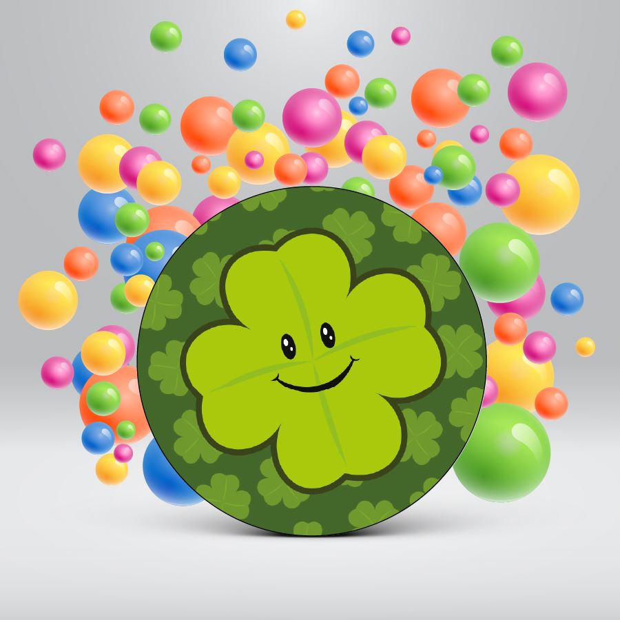 144 Just 4 Luck 30mm Reward Stickers for Teachers, Parents and Party Bags