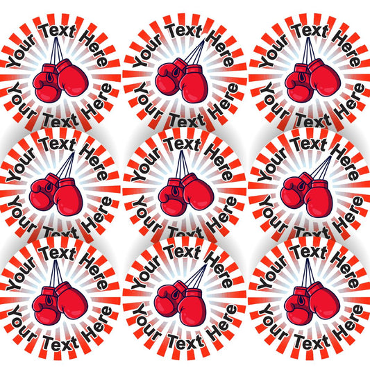 144 Boxing Personalised 30mm Stickers - Rewards for teachers, schools, parents, boxing academies