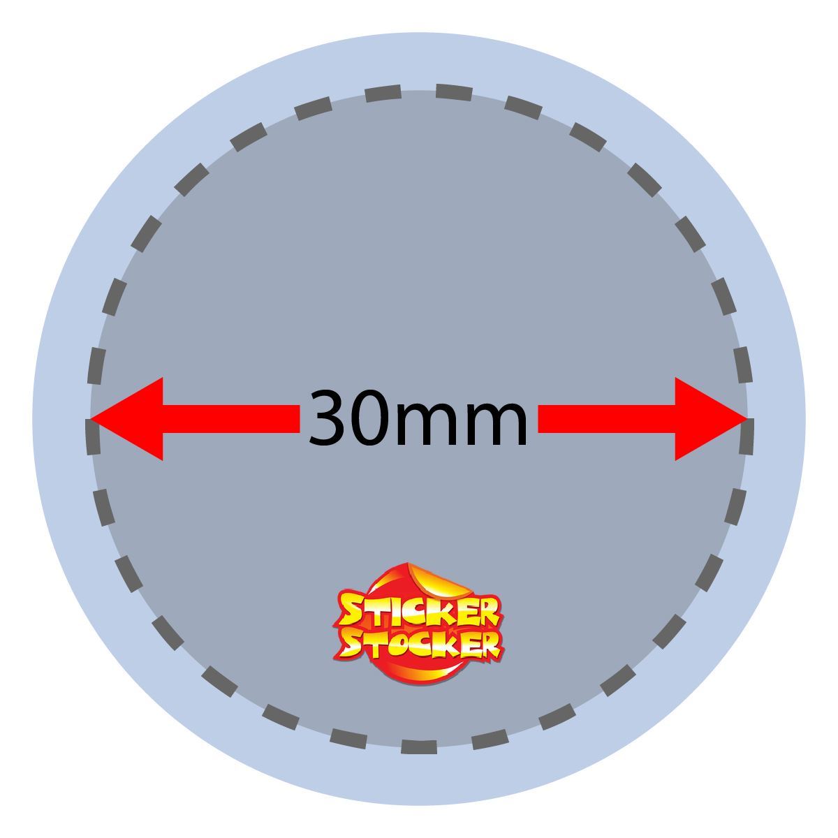 144 Warning May contain Nuts Food Allergy - 30mm - Glossy Food Label Stickers