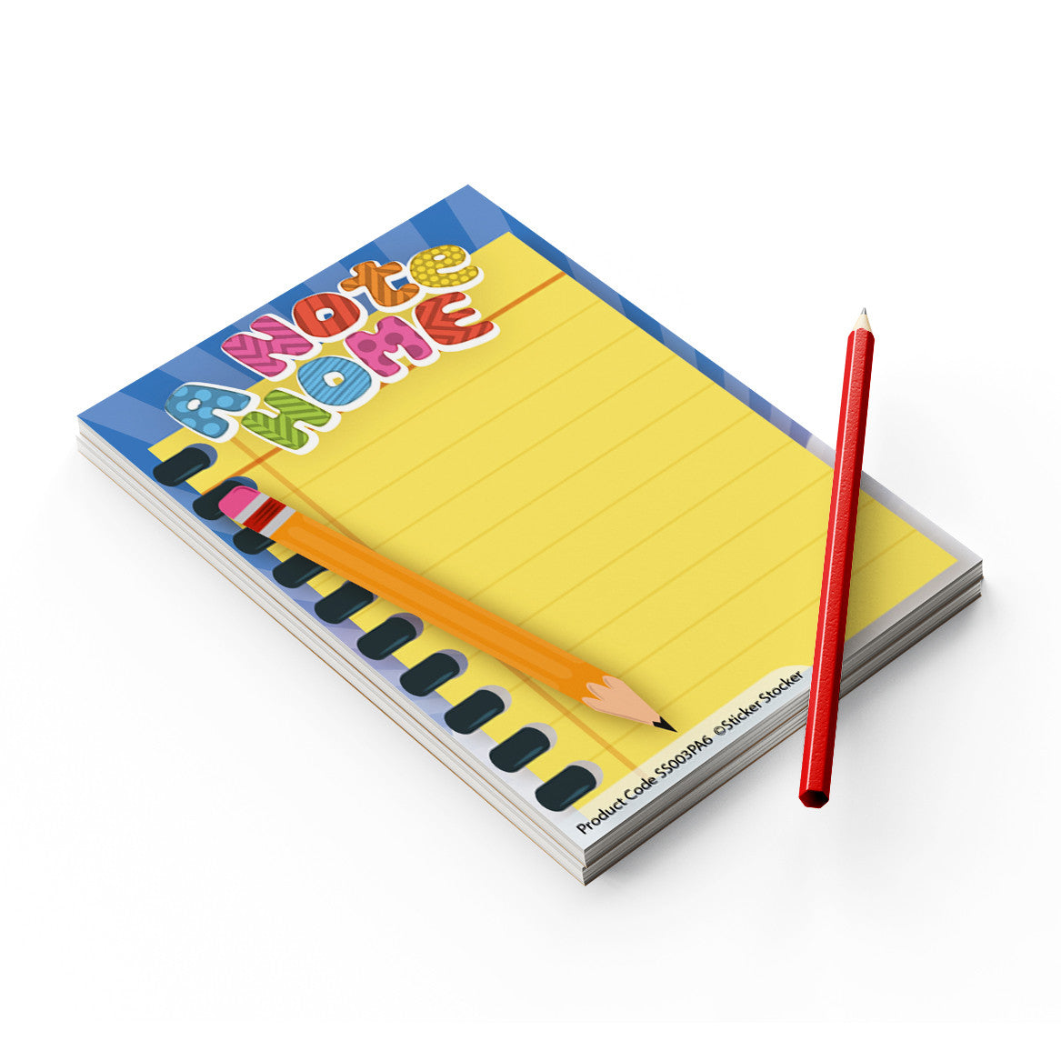 Sticker Stocker - A6 Praise Pad A Note Home Note Pad themed 100 Sheet Incentive Rewards
