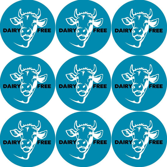 144 Dairy Free 30mm Food Labels