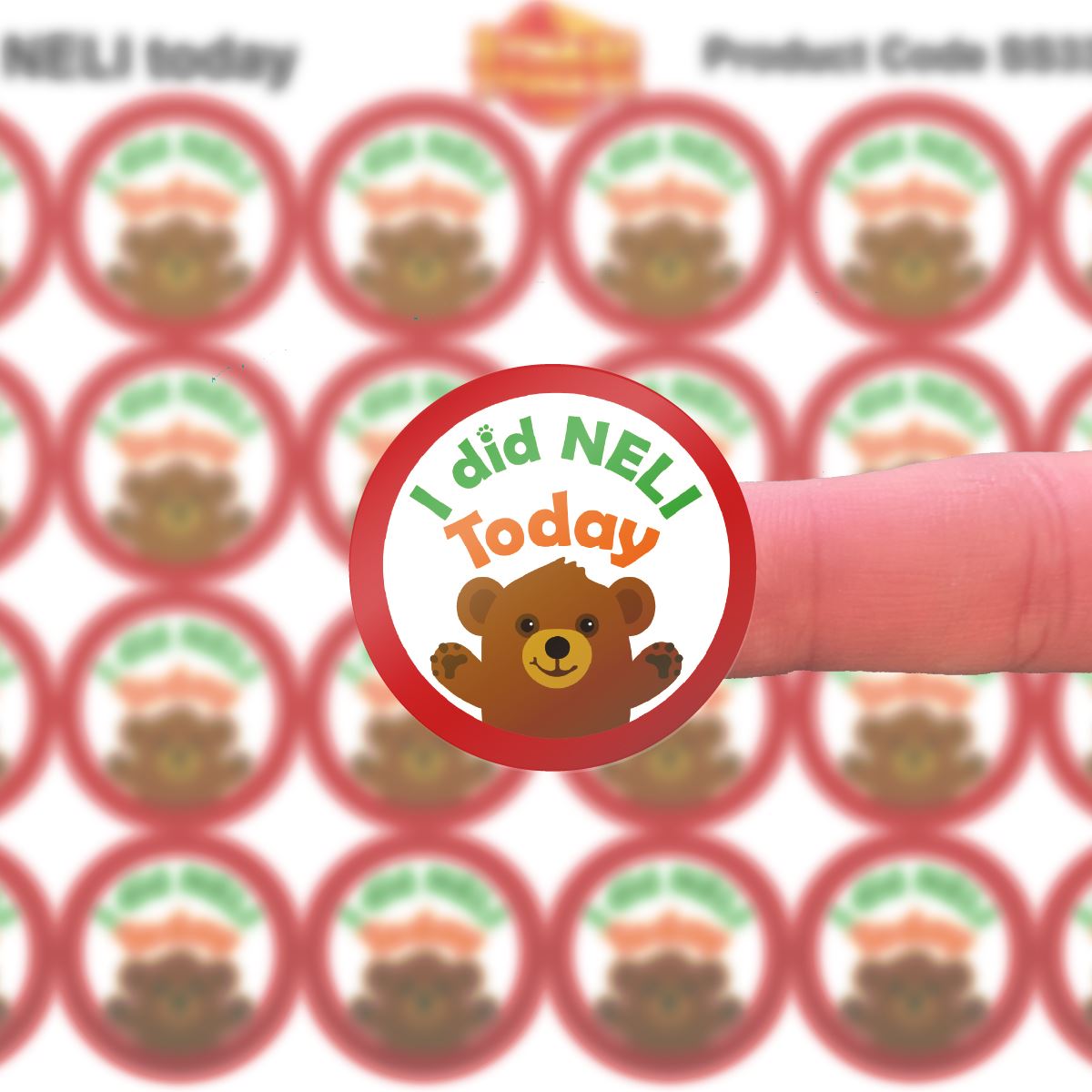 144 I did NELI today - 30mm - Glossy Reward Literacy Stickers for Teachers & Parents