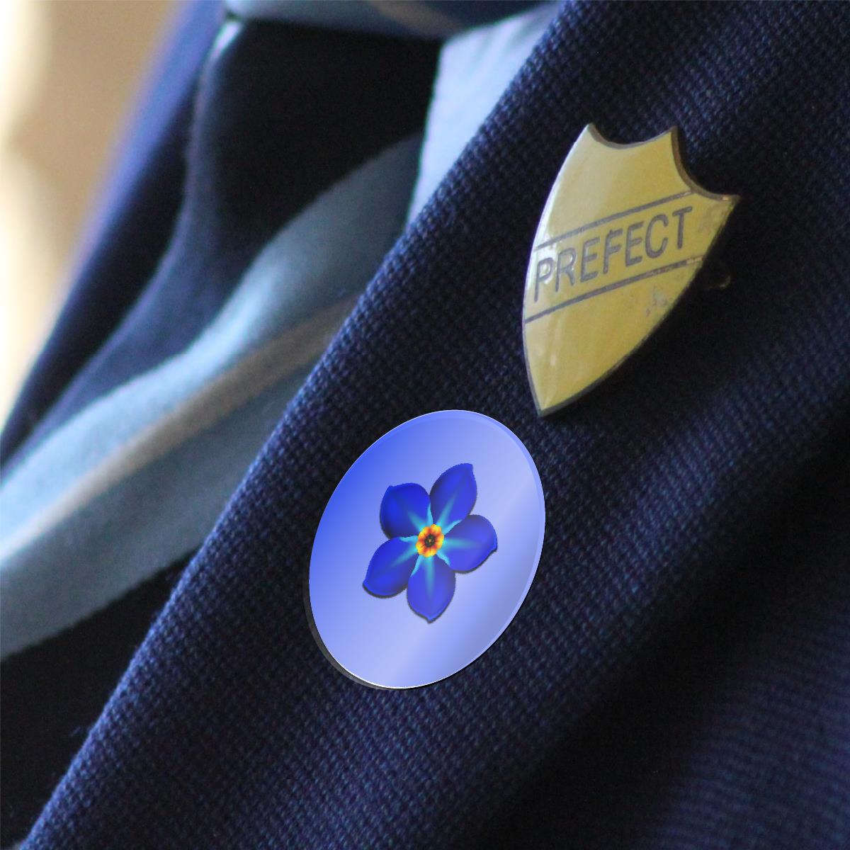 144 Forget Me Not 30mm Reward Stickers for Schools, Remembrance, Dementia Awareness
