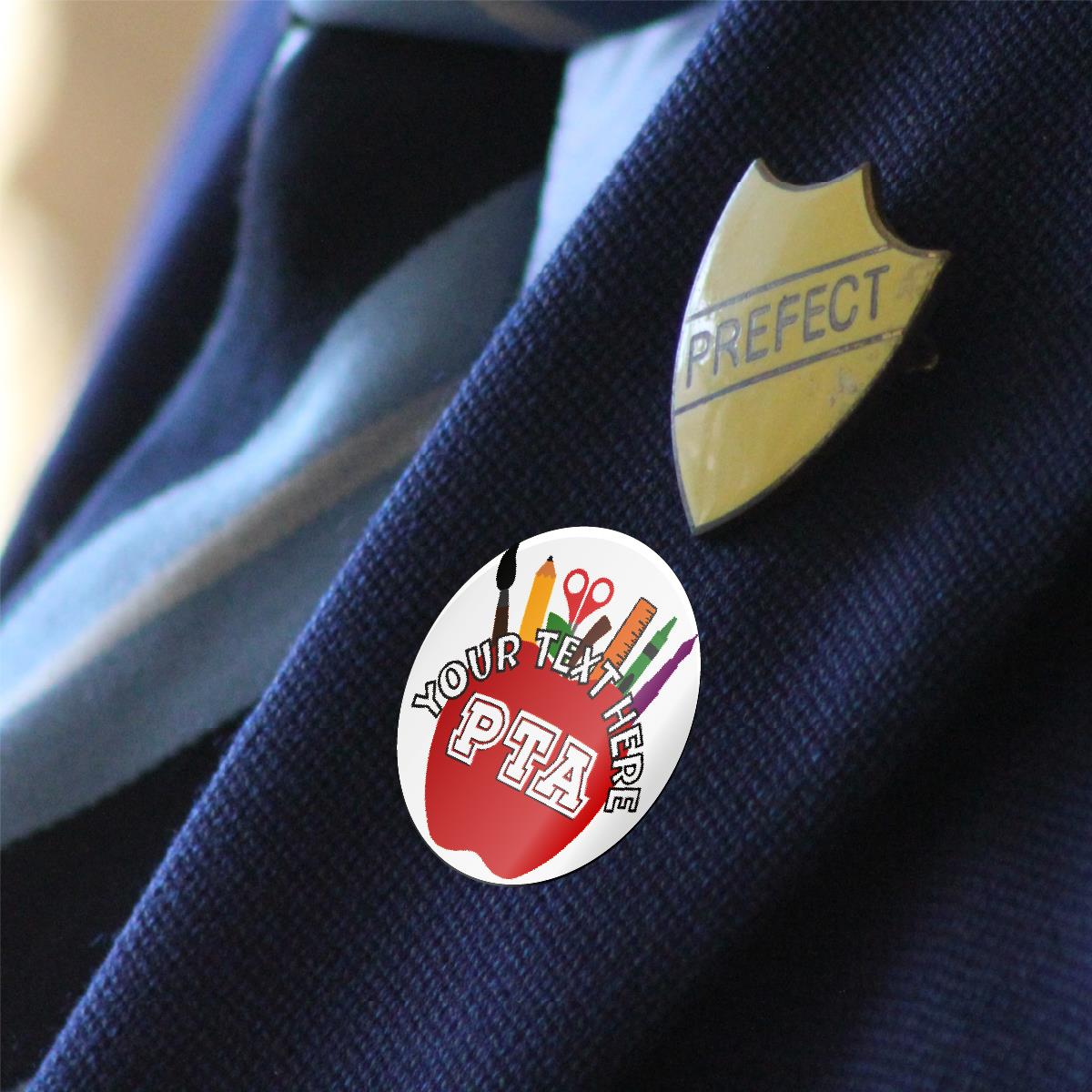 144 School PTA Personalised 30mm Stickers - Rewards for teachers, schools, parents