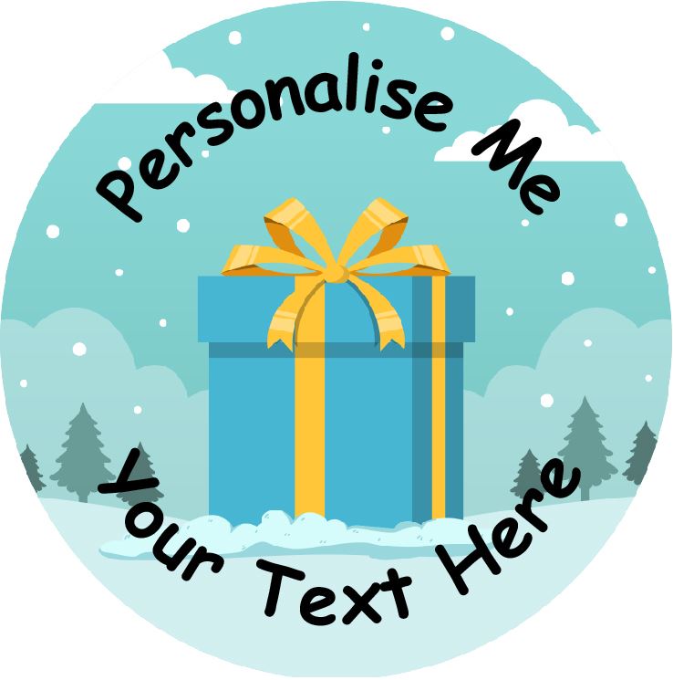 144 Personalised Christmas Presents 30mm Reward Stickers for School Teachers, Parents and Nursery