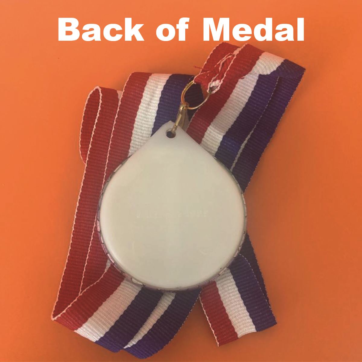 Create Your Own Medal - Personalise with your own image and text 55mm Large Plastic Medal FREE Ribbon and Certificate