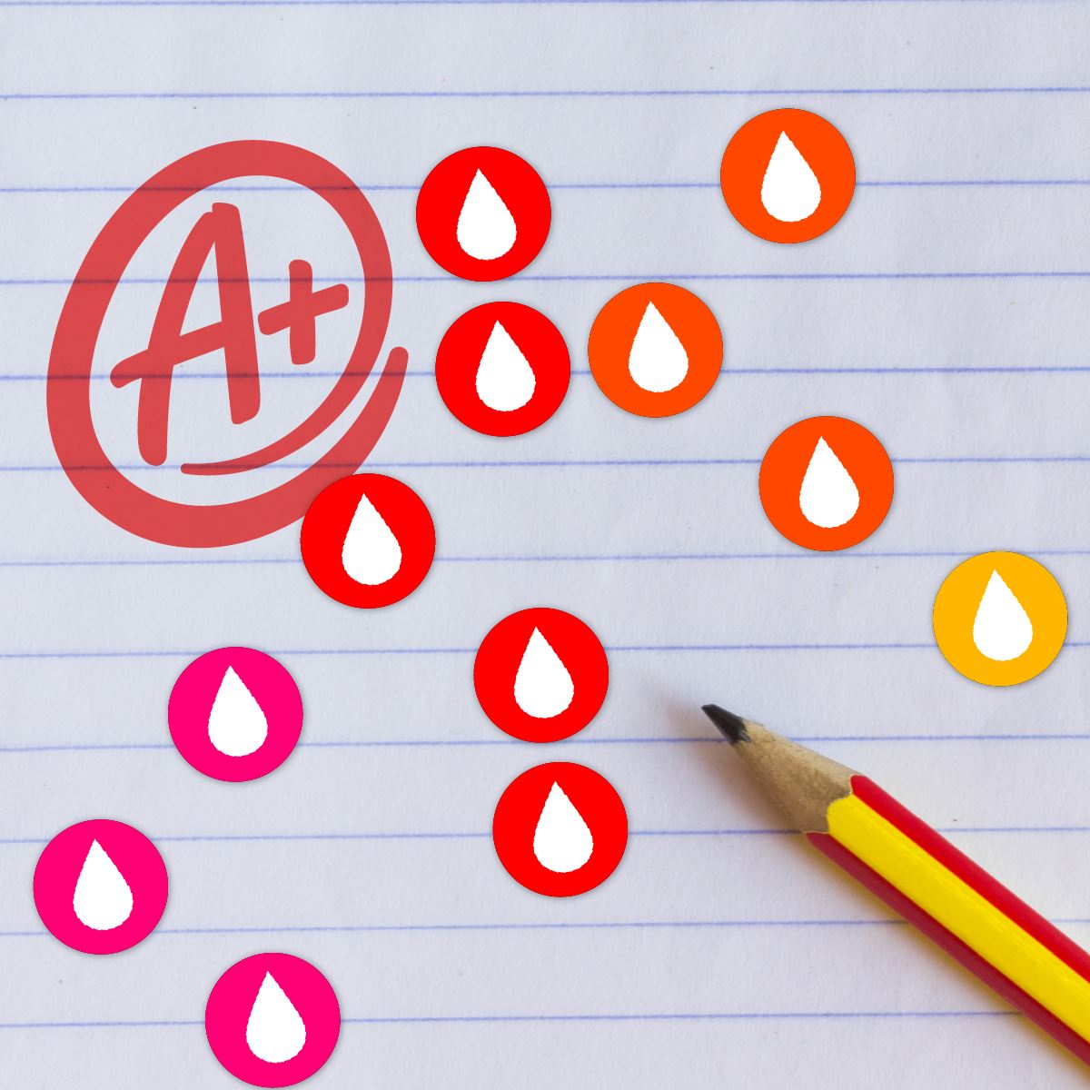 900 Colourful Mini Rainbow Droplets Dot 10mm Glossy Spot Stickers - Journal Tracker Stickers