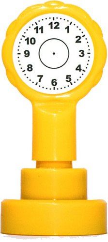 Clock-Themed - Self inking teacher reward xstamper xclamations stamp