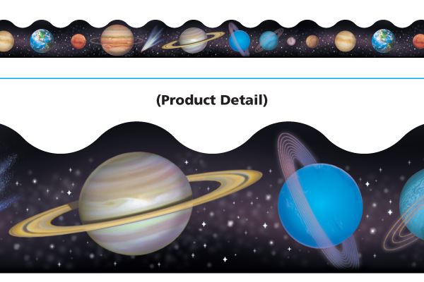 Classroom Trimmers Notice Board Display Borders - Solar System