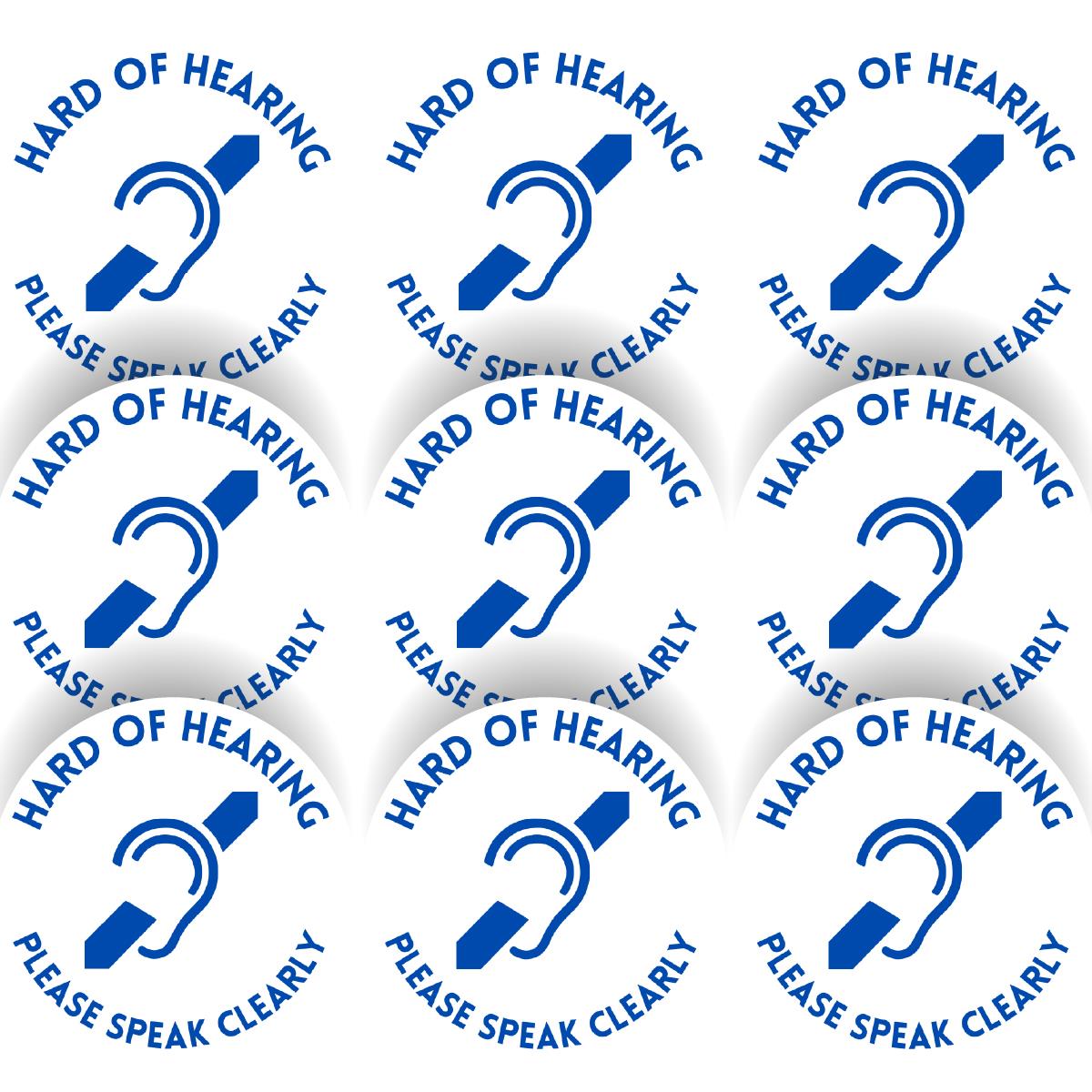 144 Hard Of Hearing 30mm Reward Stickers for School Teachers, Parents and Nursery