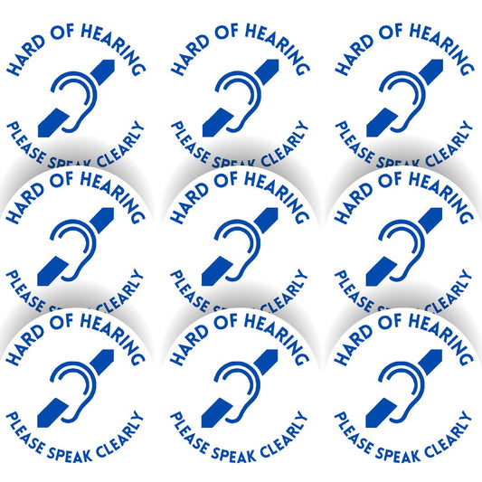144 Hard Of Hearing 30mm Reward Stickers for School Teachers, Parents and Nursery