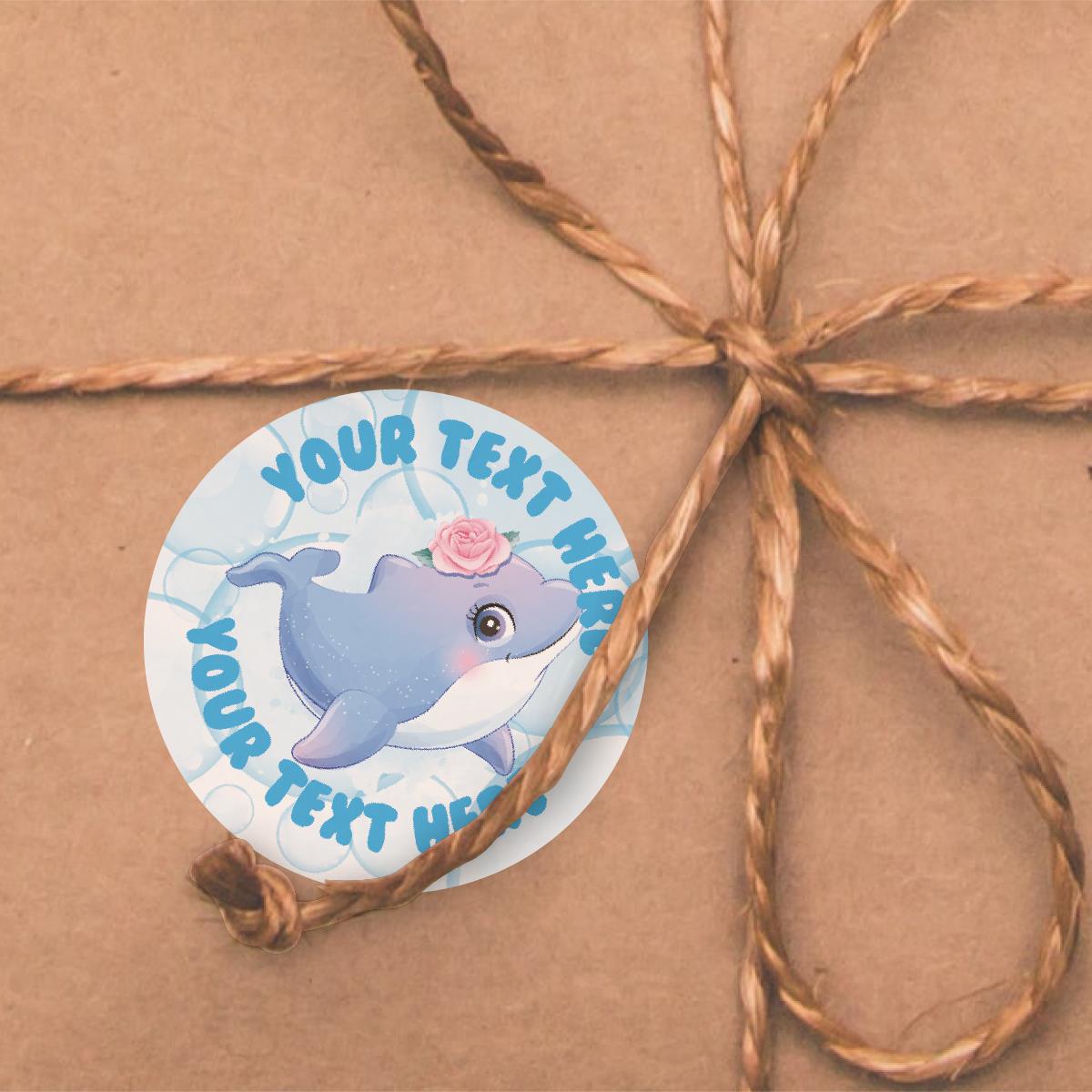 144 Ocean Friends Sea Themed Personalised 30mm Stickers - Reward Stickers for schools, nursery, teachers, parents