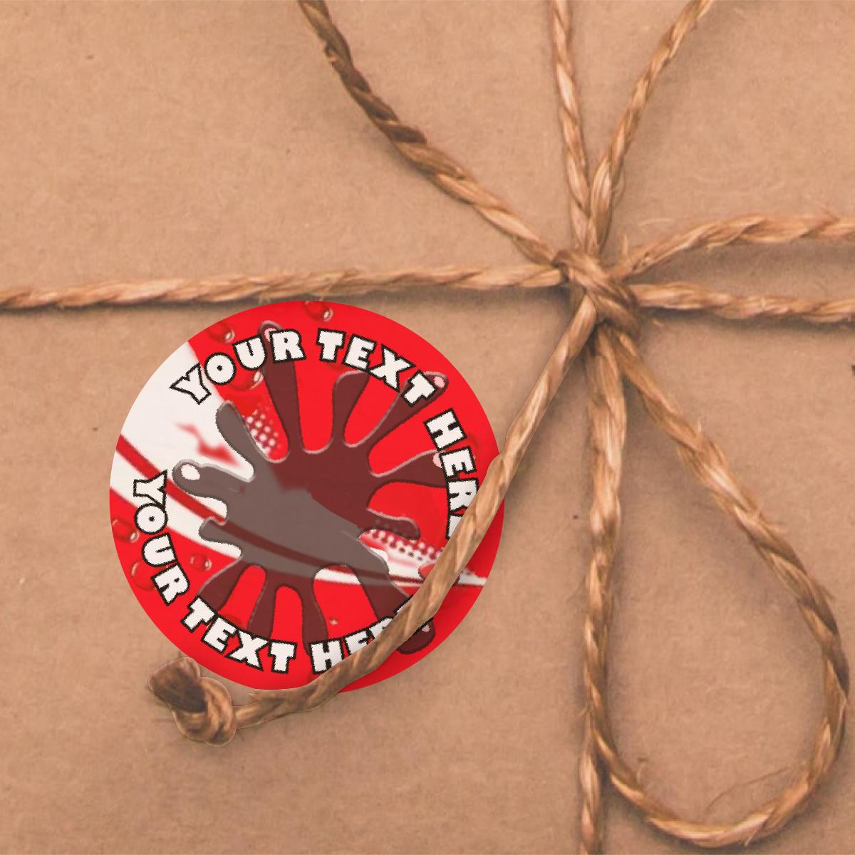 120 Cola Burst Cola Scented Personalised Stickers - Personalised 30mm Scented Stickers - For Teachers Nursery Parents