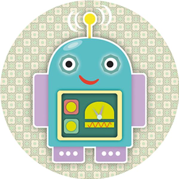 144 Robots 30mm Reward Stickers for Teachers, Parents and Party Bags