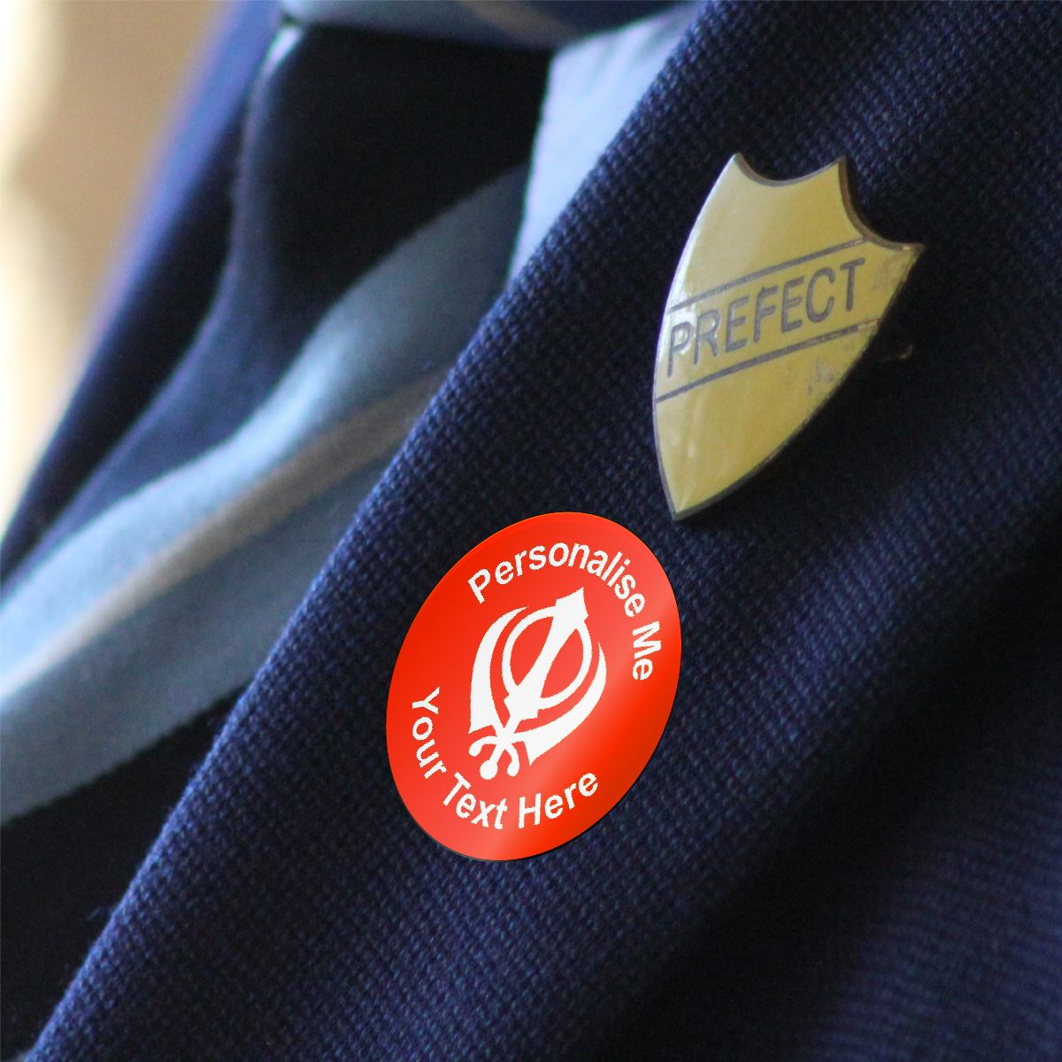144 Personalised Sikh Khanda 30mm Reward Stickers for School Teachers, Parents and Nursery