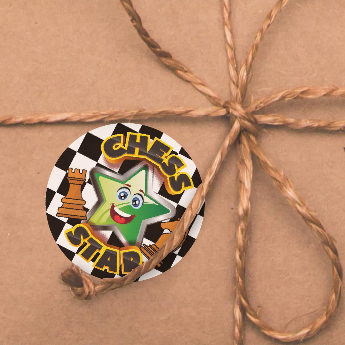 144 Chess Star 30mm Reward Stickers for Tournaments, School Teachers, Parents and Nursery