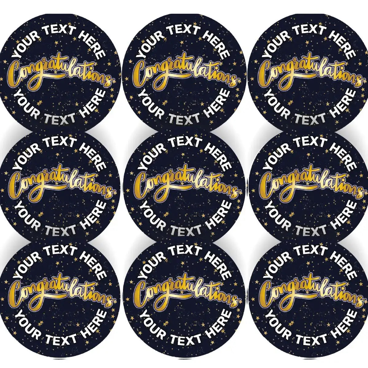 144 Personalised Congratulations 30mm Reward Stickers for School Teach ...