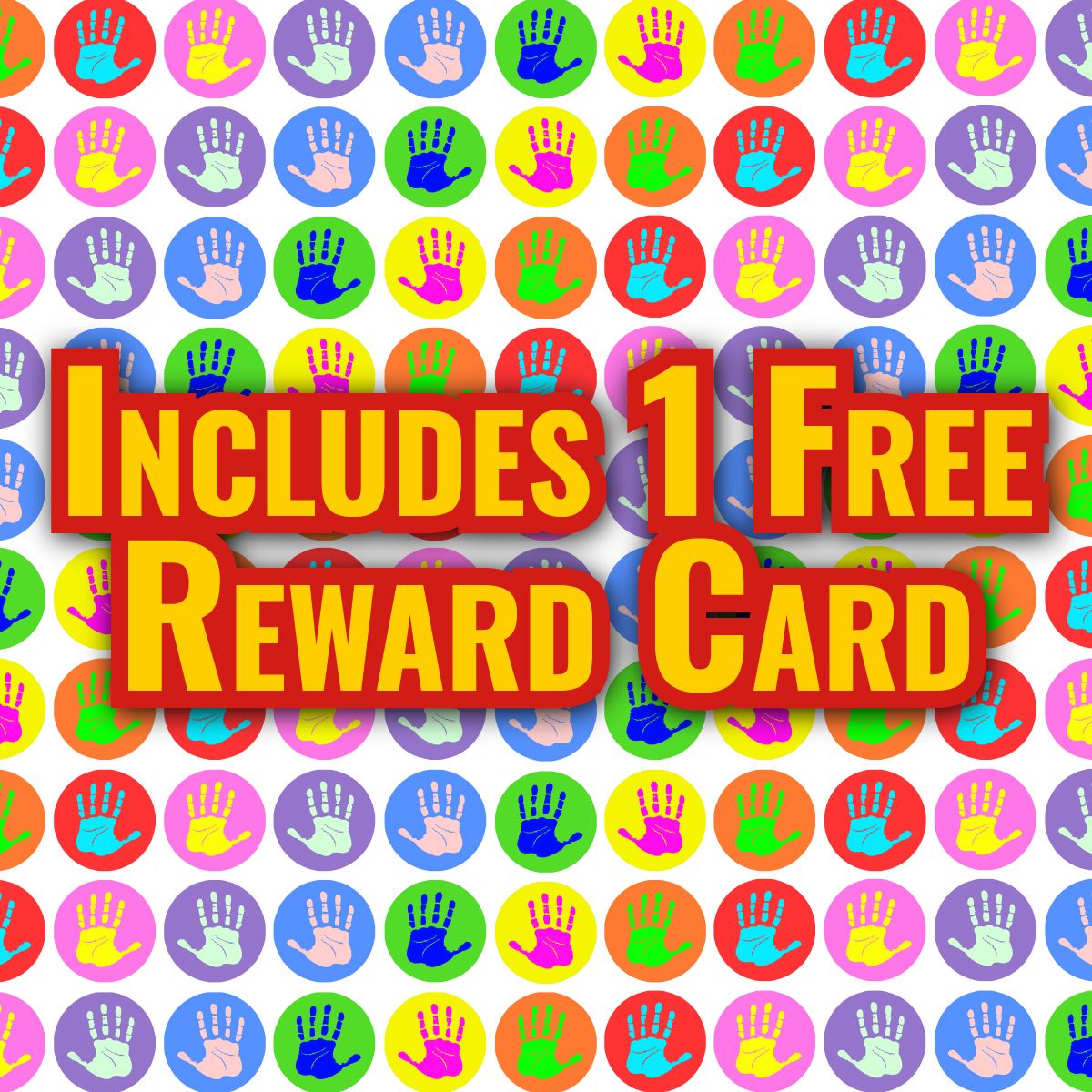 900 Mini Hi-Five Hands 10mm Spot Reward Stickers for Teachers and Planner Charts