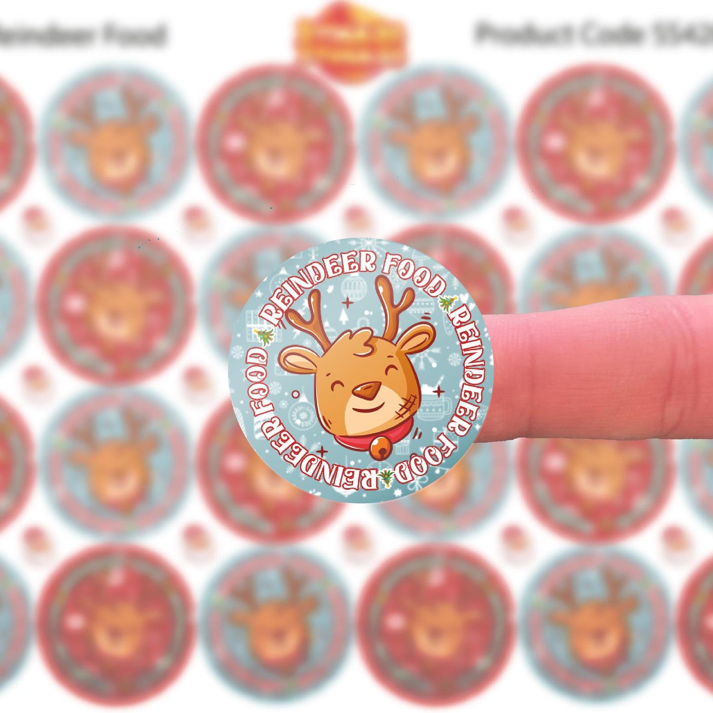 144 Reindeer Food 30mm Reward Stickers for School Teachers, Parents and Nursery + 90 Free 10mm Santa's
