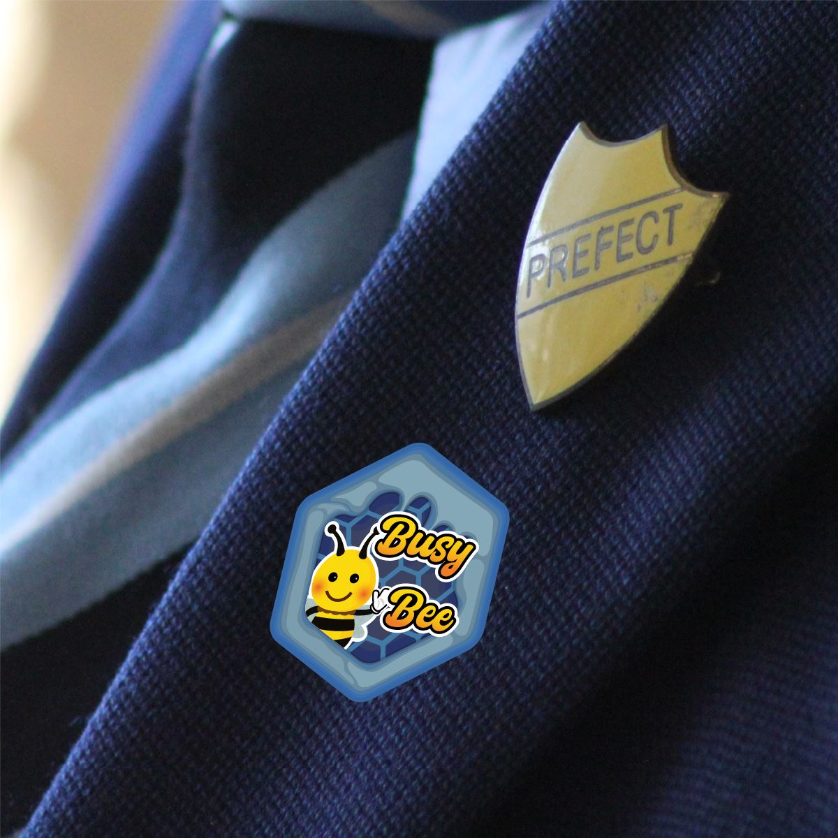 294 Honeybees 25mm Hexagon Shaped Children's BusyBee Reward Stickers for School Teachers or Nurses