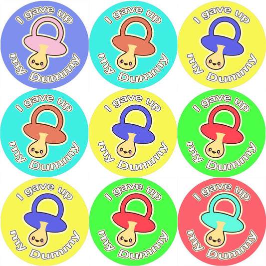 144 I Gave up my Dummy 30mm Stickers for Teachers, Parents and Party Bags