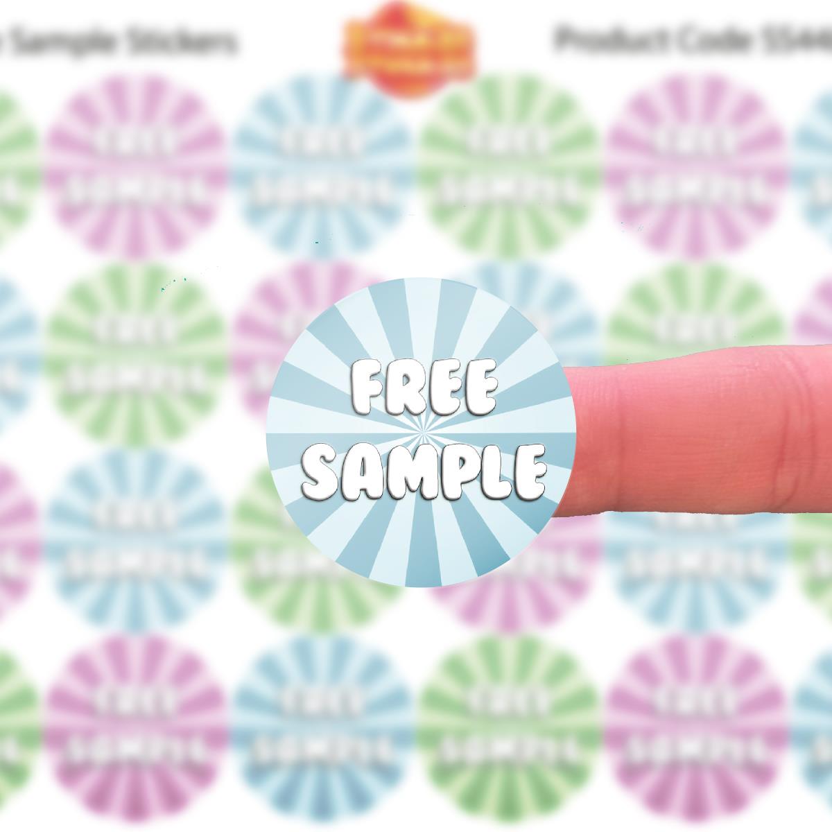 144 Free Sample 30mm Glossy Stickers Product Gift Packaging Seal Labels