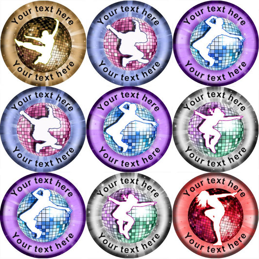 144 Personalised Dance Rewards 30mm Reward Stickers for School Dancing Teachers and Parents