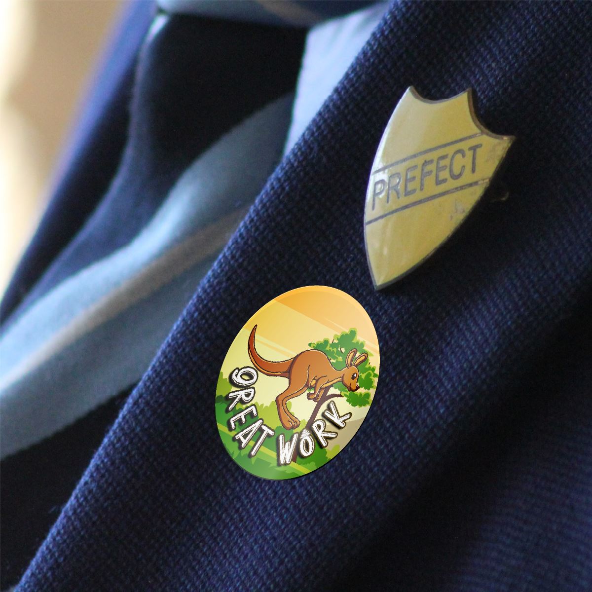 144 Kool Kangaroo Praise Animal Stickers - 30mm - Glossy Reward Stickers for Teachers & Parents