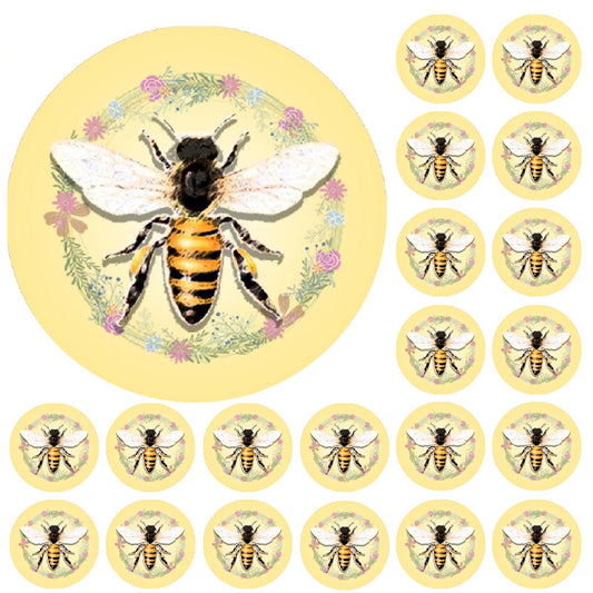 900 Mini Honey Bee Dot 10mm Spot Reward Stickers for Teachers and Planner Charts