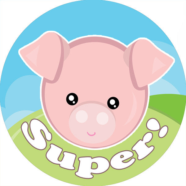 Sticker Stocker 144 Farmyard Animals Praise Words 30mm Stickers for Teachers, Parents and Party Bags