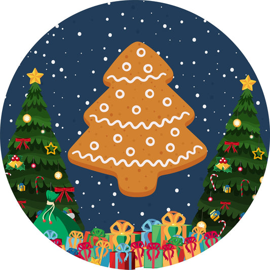 144 Gingerbread Christmas 30mm Stickers Glossy Reward Stickers