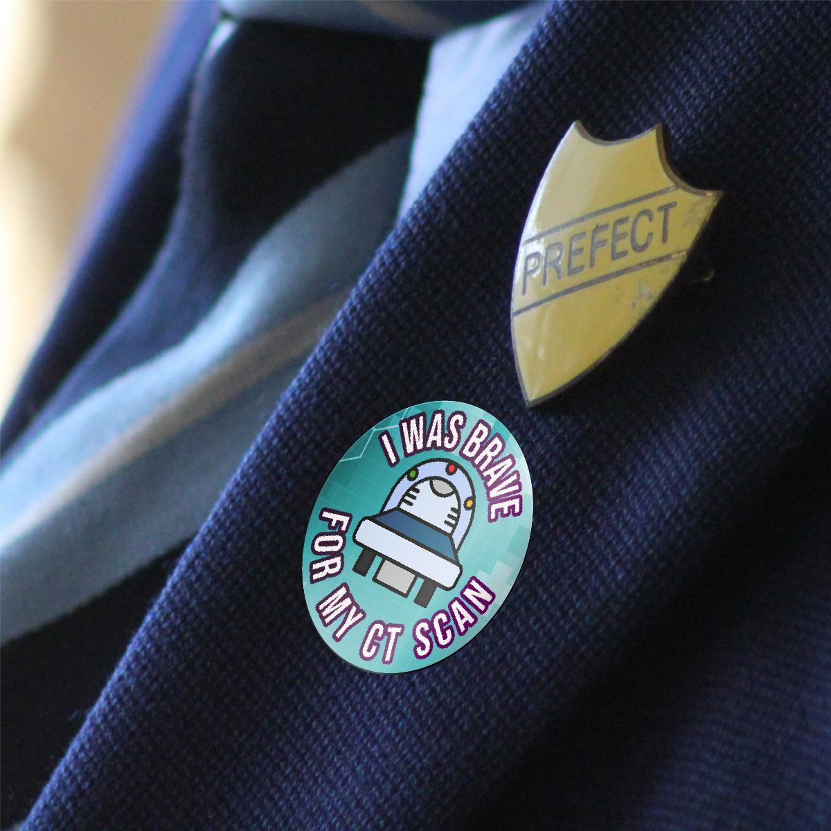 144 I Was Brave For My CT Scan 30mm Reward Stickers for Nurses, Doctors, Radiographers