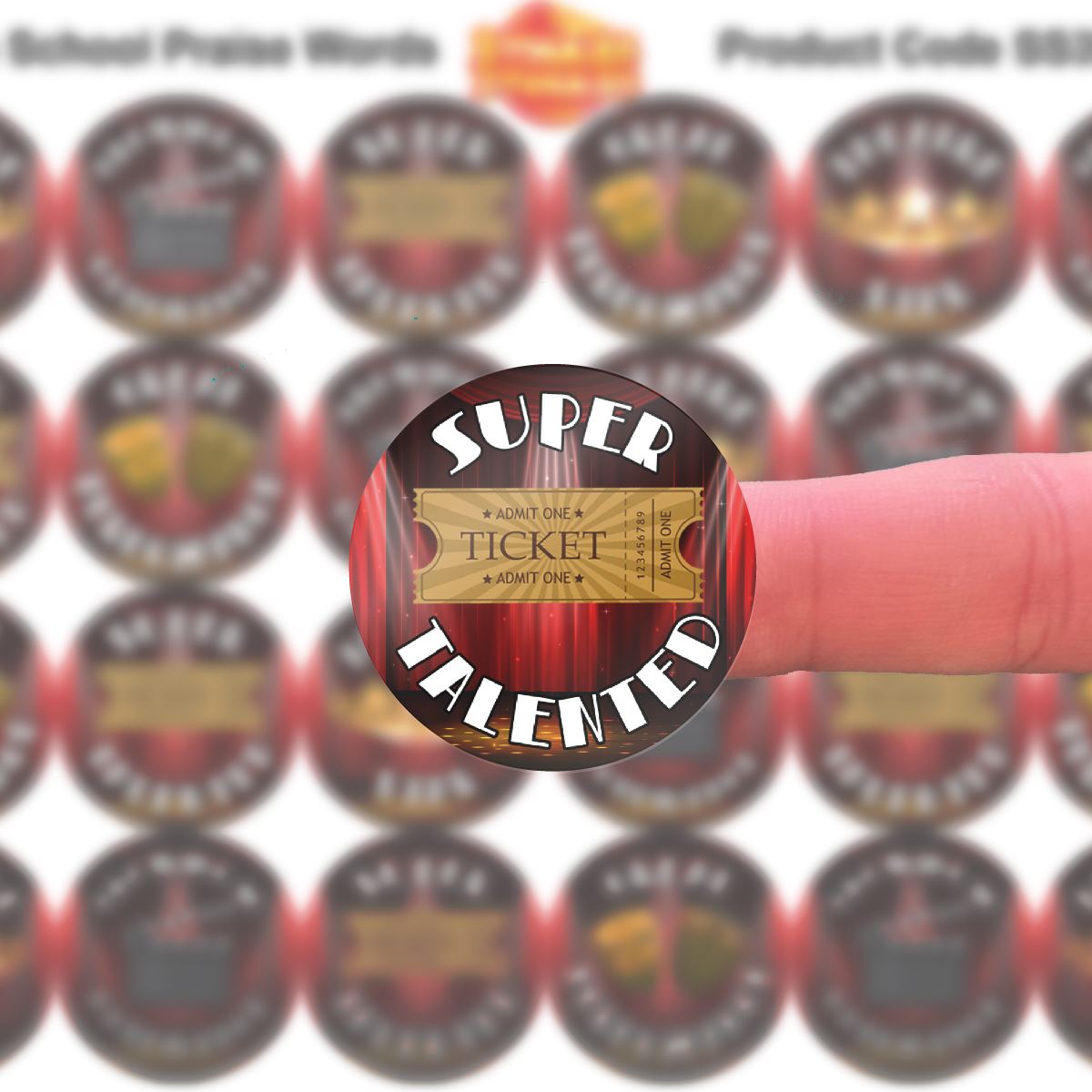 144 Theatre School 30mm Stage Reward Stickers for School Teachers, Parents and Nursery